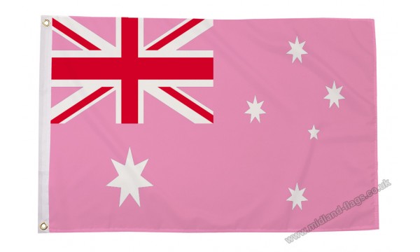 Australia Pink 5ft x 3ft Flag- CLEARANCE